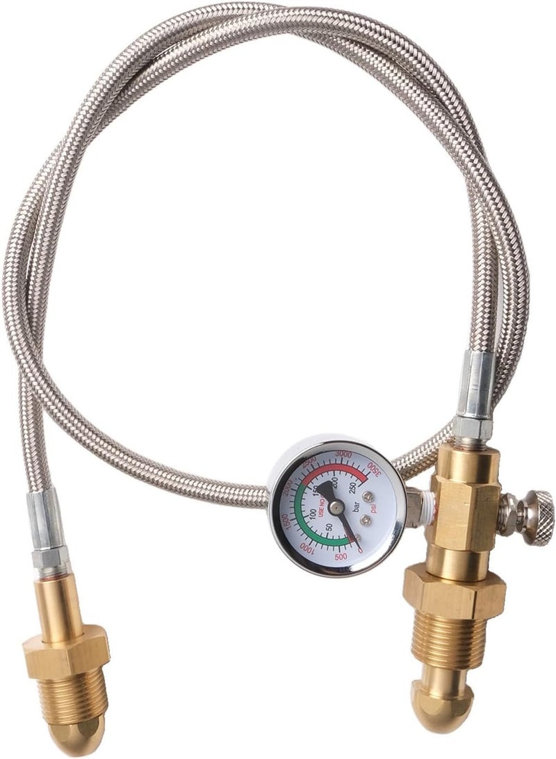 HOgardenME Heavy Duty Refill Hose For UK Argon Cylinder Bottle With 2000 Psi Maximum Pressure G 5/8" Connection Hoses RH For INT Connection(Type 2) - Image 4